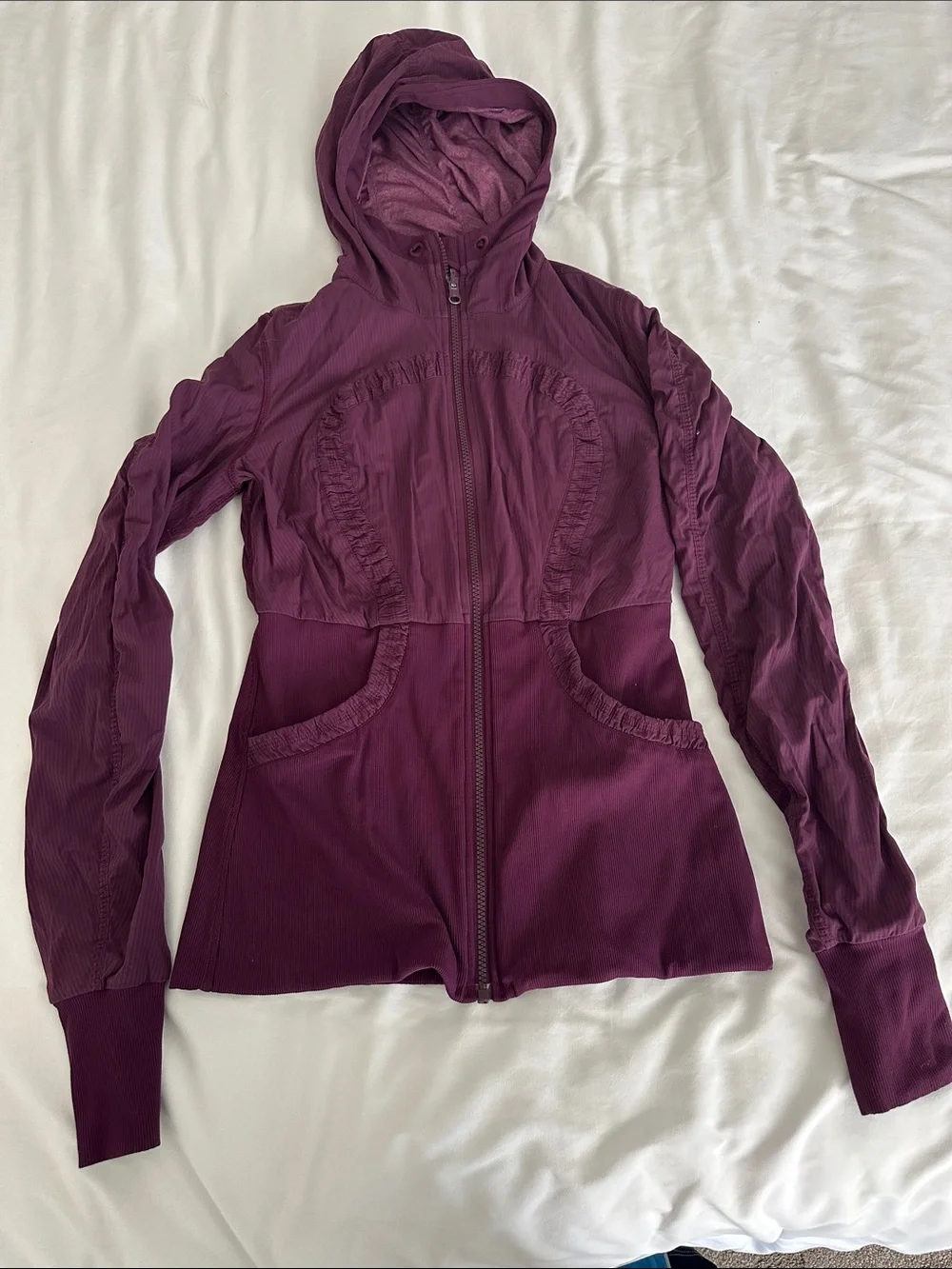 lululemon athletica Deep Plum Hooded Zip Jacket